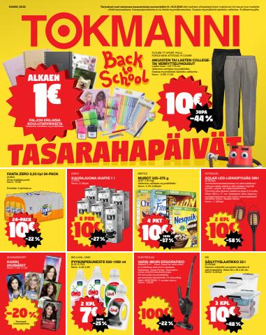 Supermarket tarjousta, Raisio | Tarjoussanomat de Tokmanni | 8.8.2022 - 11.8.2022