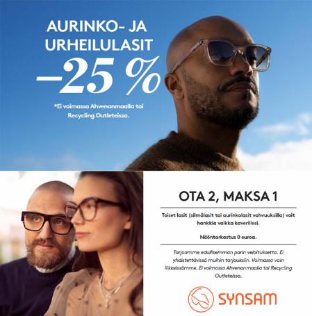 Terveys ja Optiikka tarjousta, Lahti | Tarjoukset de Synsam | 28.3.2022 - 18.5.2022