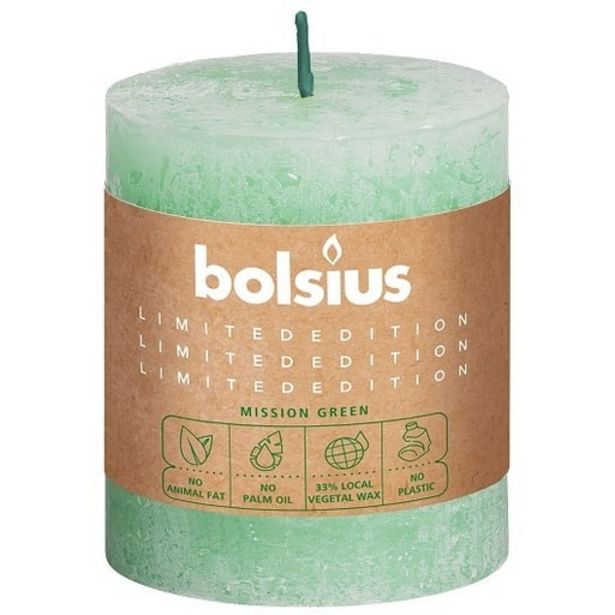 Bolsius KynttilÄ VaaleanvihreÄ 8cm | Säästötalo Latvala -tarjous hintaan 3,49€