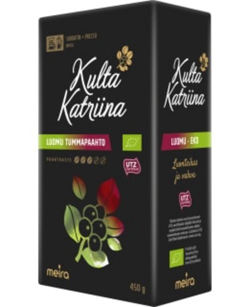 Kulta Katriina Luomu Tumma 450g Suodatinkahvi -tarjous hintaan 4,98€