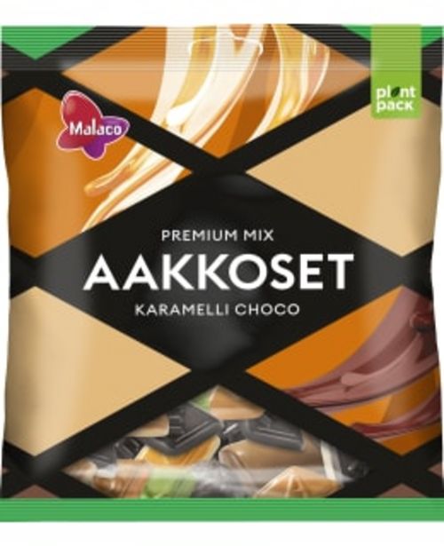 Malaco Aakkoset Karamelli Choco 290 G Karkkipussi -tarjous hintaan 1,7€