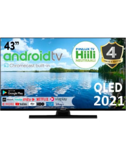 Finlux 43-fqf-1060 43" 4k Qled Android Smart Led Tv -tarjous hintaan 499€