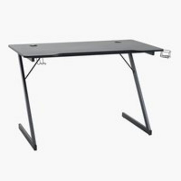 Pelipöytä HALSTED 60x120 musta -tarjous hintaan 119€