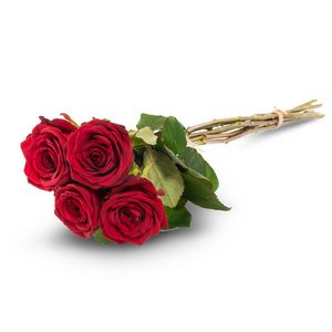 Neljä punaista ruusua tuote hintaan 43€ liikkeestä Interflora