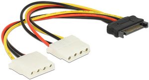 Fuj:tech SATA 15pin - 2 x Molex 4 Pin -virta-adapteri tuote hintaan 1,99€ liikkeestä Verkkokauppa
