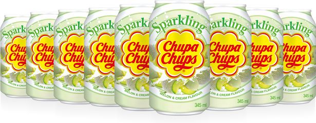 Chupa Chups Melon & Cream -virvoitusjuoma, 345 ml, 24-pack -tarjous hintaan 24,99€