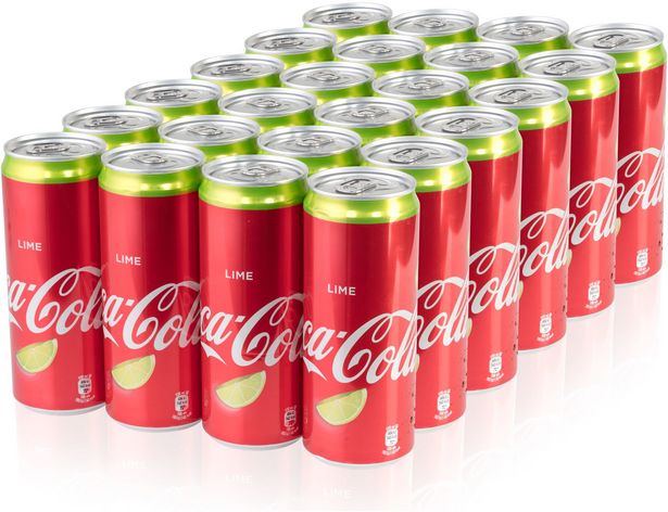 Coca-Cola Lime -virvoitusjuoma, 330 ml, 24-PACK -tarjous hintaan 25,99€