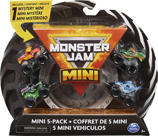 Monster Jam Mini -kuorma-autot, 5 kpl -tarjous hintaan 15,9€
