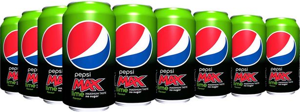 Pepsi Max Lime -virvoitusjuoma, 330 ml, 24-pack -tarjous hintaan 24,99€