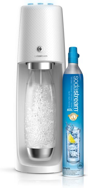 Sodastream Spirit One Touch -hiilihapotuslaite, valkoinen -tarjous hintaan 109€