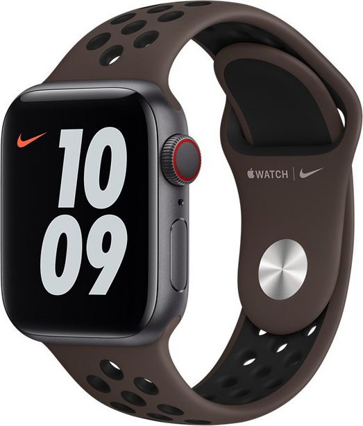 Apple Watch 40 mm Ironstone/musta Nike Sport -ranneke -tarjous hintaan 27,9€