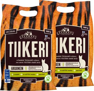 Dagsmark Tiikeri -kissanruoka, 680 g, 2-PACK tuote hintaan 9,99€ liikkeestä Verkkokauppa