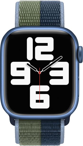 Apple Watch 41 mm syvänteensininen/sammaleenvihreä Sport Loop -ranneke -tarjous hintaan 48,9€