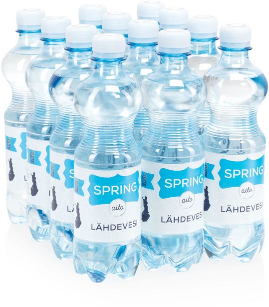 Spring Aqua -lähdevesi, 500 ml, 12-PACK -tarjous hintaan 8,99€