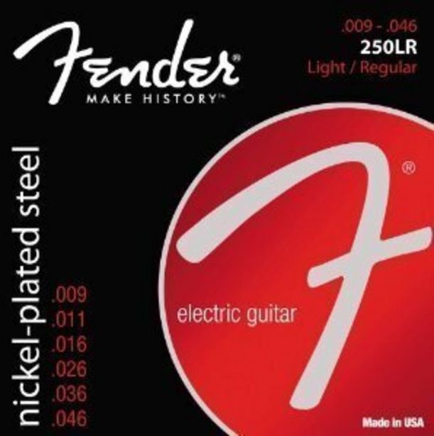 Fender Super 250LR -sähkökitaran kielet, 3 kpl paketti -tarjous hintaan 14,9€