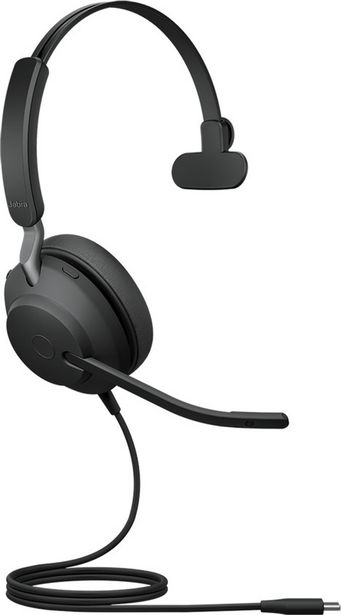 Jabra Evolve2 40 Mono USB-C UC -headset, musta -tarjous hintaan 98€