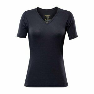 Devold Breeze Ultralight naisten t-paita v-aukko, musta tuote hintaan 20€ liikkeestä Erätukku
