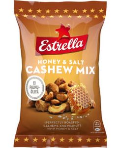 Estrella Honey & Salt Cashew Mix 140g tuote hintaan 2,25€ liikkeestä Kärkkäinen