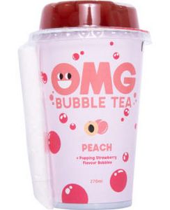 Omg Bubble Tea, Persikka, Mansikka Palloilla 270ml tuote hintaan 2,95€ liikkeestä Kärkkäinen