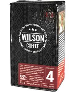 Wilson Coffee Sj 500g 100% Tumma Paahto Kenian Arabica Kahvi tuote hintaan 4,89€ liikkeestä Kärkkäinen