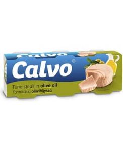 Calvo 3x80 G Oliiviöljyssä Tonnikala tuote hintaan 4,45€ liikkeestä Kärkkäinen