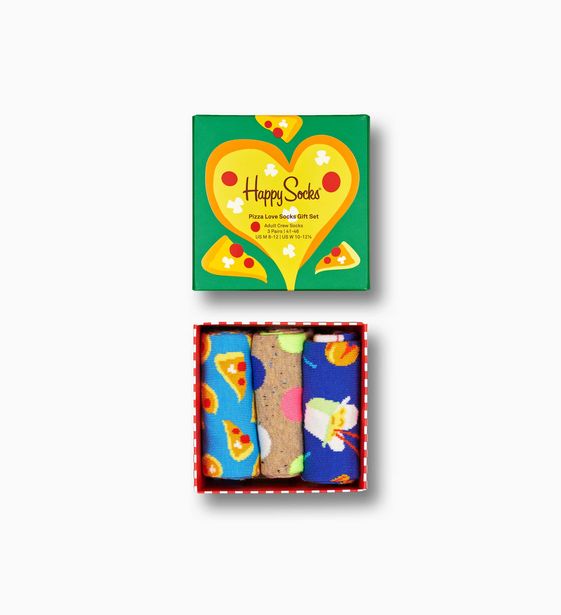 3-Pack Pizza Love Socks Gift Set tuote hintaan 23,96€ liikkeestä Happy Socks