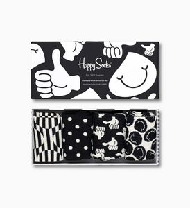 4-Pack Black and White Socks Gift Set tuote hintaan 270€ liikkeestä Happy Socks
