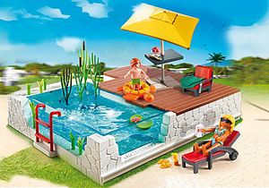 5575 Swimming Pool with Terrace tuote hintaan 27,99€ liikkeestä Playmobil