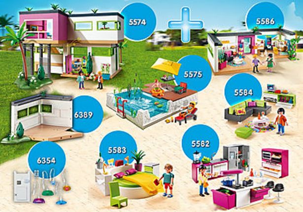 PM2011F Bundle Modern Luxury Mansion XXL tuote hintaan 200€ liikkeestä Playmobil