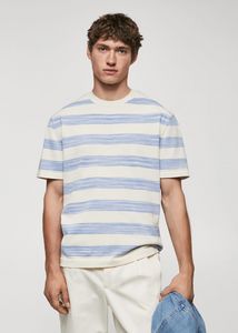 Striped jersey T-shirt tuote hintaan 22,99€ liikkeestä Mango