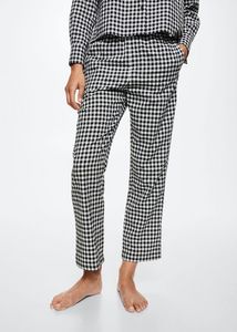 Check cotton pyjama trousers tuote hintaan 19,99€ liikkeestä Mango