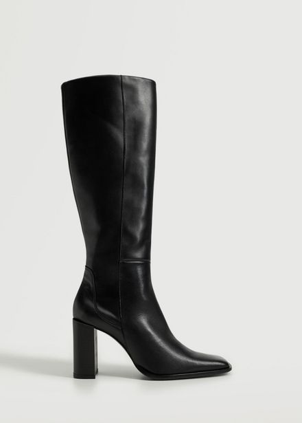 High heel leather boot tuote hintaan 79,99€ liikkeestä Mango