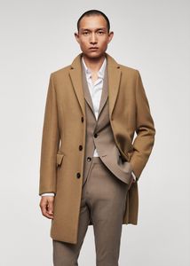 Long recycled wool coat tuote hintaan 69,99€ liikkeestä Mango