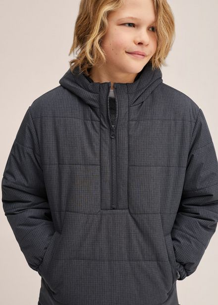 Hood quilted coat tuote hintaan 25,99€ liikkeestä Mango