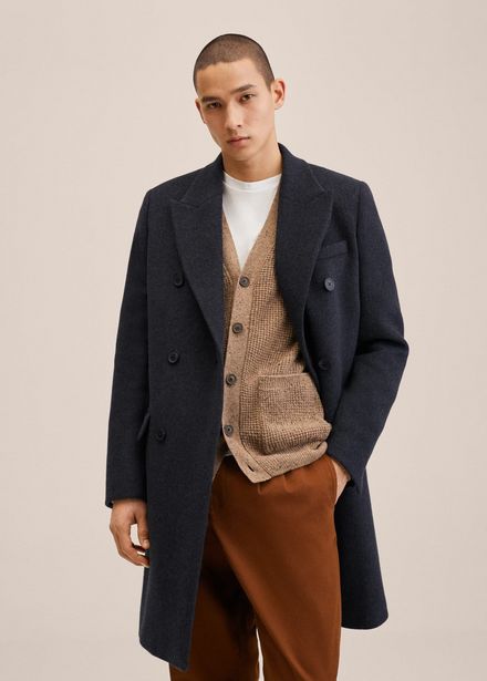 Wool double-breasted coat tuote hintaan 119,99€ liikkeestä Mango