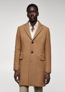 Long recycled wool coat tuote hintaan 69,99€ liikkeestä Mango