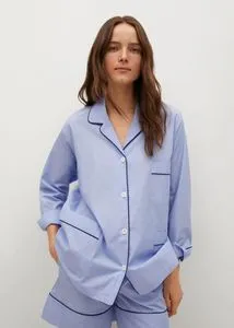 Cotton pyjama shirt tuote hintaan 19,99€ liikkeestä Mango