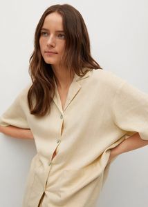 Linen pyjama shirt tuote hintaan 15,99€ liikkeestä Mango