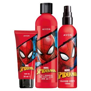 Spiderman-tuotesetti lapsille tuote hintaan 12,95€ liikkeestä AVON