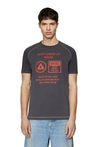 Colour-block T-shirt in mixed jersey tuote hintaan 40€ liikkeestä Diesel