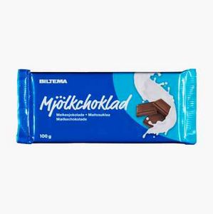Suklaa, 100 g tuote hintaan 1€ liikkeestä Biltema