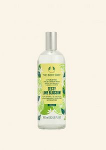 Zesty Lime Blossom Hydrating Face & Body Mist tuote hintaan 12,25€ liikkeestä The Body Shop