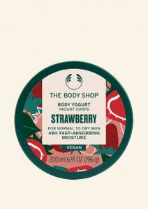 Strawberry Body Yogurt tuote hintaan 10€ liikkeestä The Body Shop