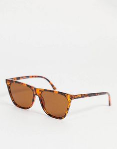 Topshop Brown CRYstal frame Square Sunglasses with Brown Lense tuote hintaan 4€ liikkeestä Asos