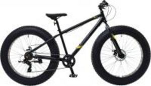 4inch fatbike läskipyörä 7-vaihdetta 26" musta, runkokorkeus 40 cm tuote hintaan 499€ liikkeestä HalpaHalli
