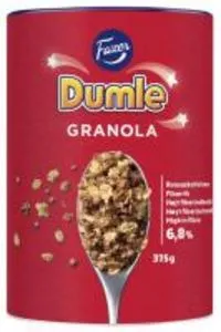 Dumle granola 375 g tuote hintaan 2,99€ liikkeestä HalpaHalli