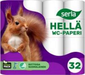 Hellä WC-paperi 32rl valkoinen tuote hintaan 17,55€ liikkeestä HalpaHalli